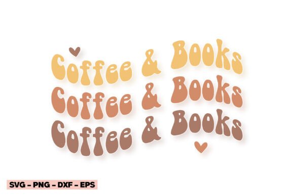 Coffee Books SVG, Reading PNG, Library Graphics for T-Shirt Designs