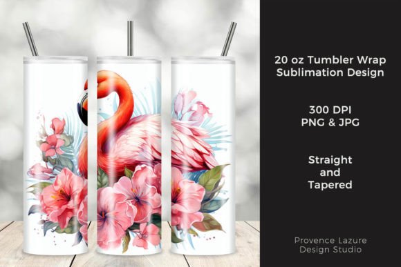 Floral Flamingo Tumbler Wraps: A Graphics Review