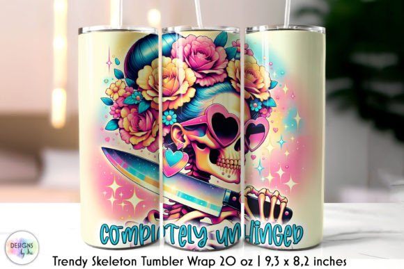 Funny Skeleton Tumbler Wrap Sublimation: Embroidery Designer Review