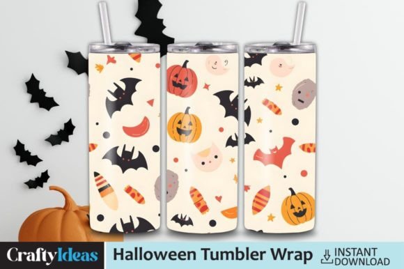 Halloween Tumbler Wrap Graphics & Tumbler Wraps
