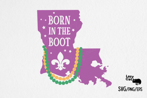 Mardi Gras Louisiana SVG PNG EPS Graphics for Crafts